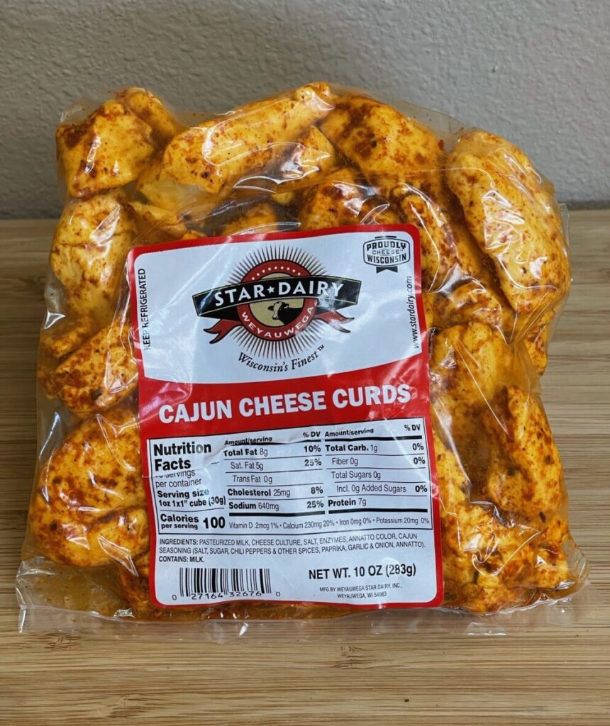 Cheddar Cheese Curd Cajun 10oz Weyauwega Star Dairy