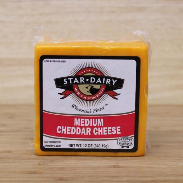 Star Dairy Medium Cheddar Cheese 12oz